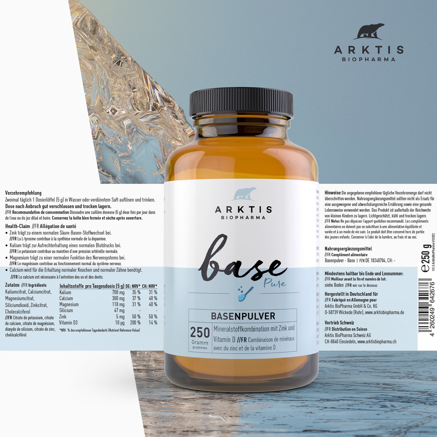 Arktis Base Pure - Basenpulver