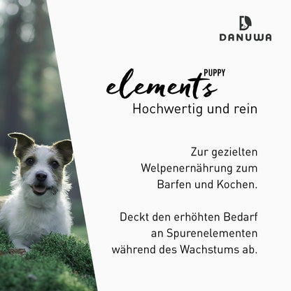 Danuwa Elements Puppy - 250 g - 40% Rabatt wegen verkürztem MHD 02/2026- nur solange der Vorrat reicht!