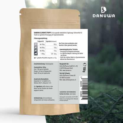 Danuwa Elements Puppy - 250 g - 40% Rabatt wegen verkürztem MHD 02/2026- nur solange der Vorrat reicht!