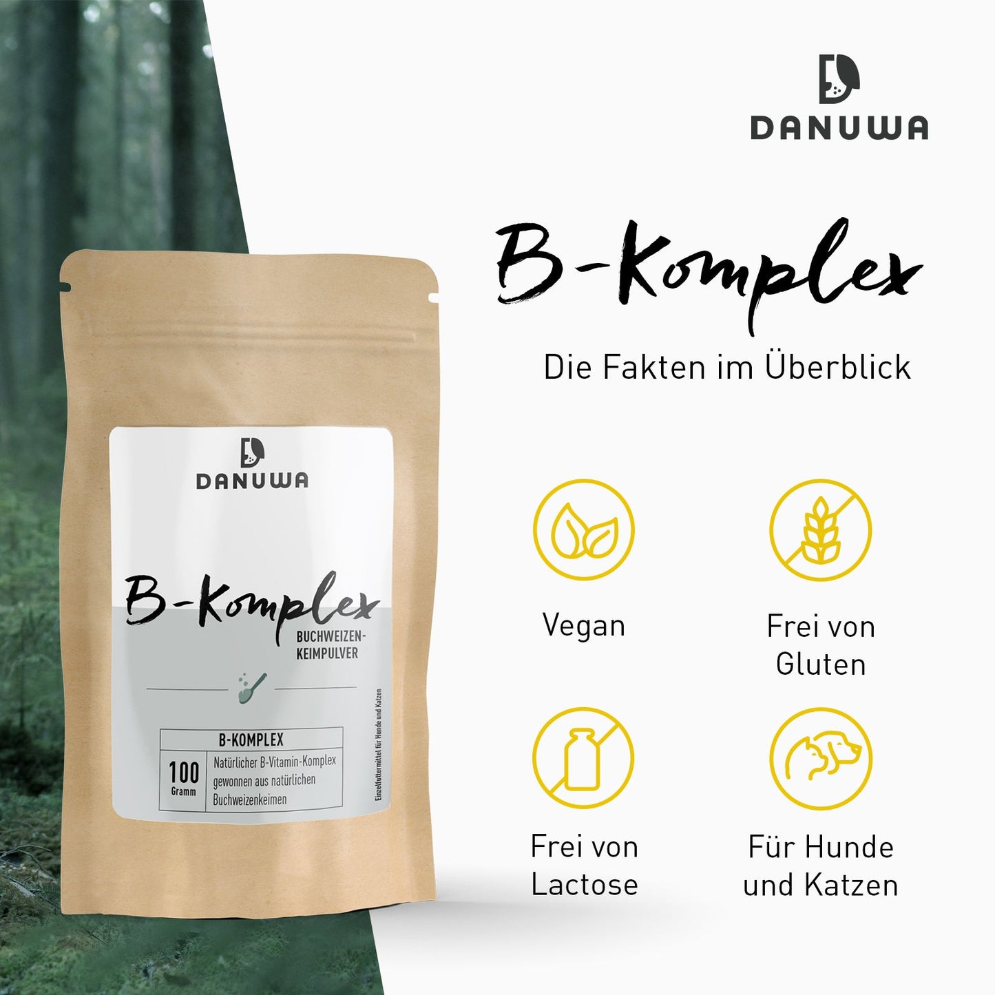 Danuwa Vitamin B-Komplex aus Buchweizenkeimen