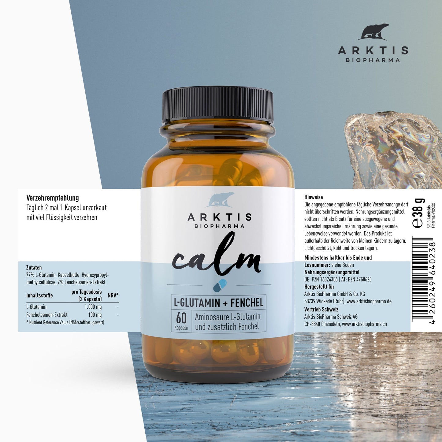 Arktis Calm - Glutamin und Fenchel