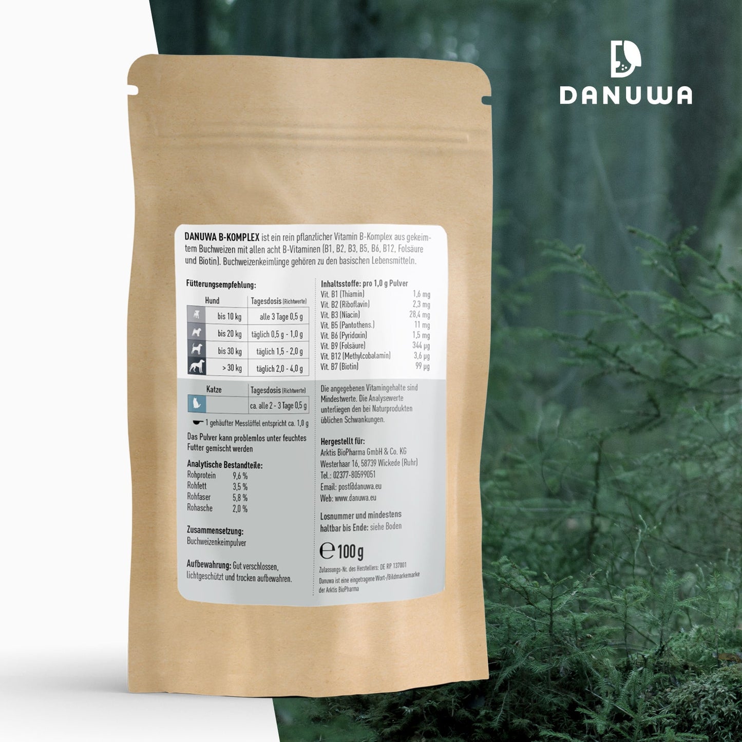 Danuwa Vitamin B-Komplex aus Buchweizenkeimen